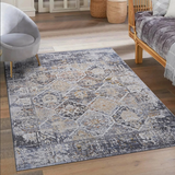 Payas Grey Blue Rug Size 6'7'' x 9'