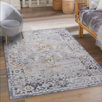 Payas Ivory Grey Rug Size 6'7'' x 9'
