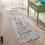 Payas Cream Brown Runner Rug Size 2'2'' x 8'