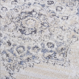 Payas Cream Blue Runner Rug Size 2'2'' x 8'