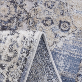 Payas Cream Blue Runner Rug Size 2'2'' x 8'