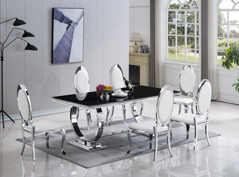 D2021 Dining Table + 6 Chair Set