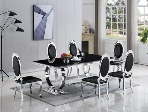 D2022 Dining Table + 6 Chair Set
