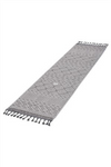 Guros Stylish and Stain Resistant Rug Grey/White Size 2'2'' x 8'