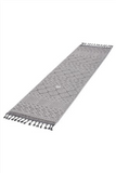 Guros Stylish and Stain Resistant Rug Grey/White Size 2'2'' x 8'