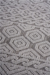 Guros Stylish and Stain Resistant Rug Grey/White Size 2'2'' x 8'