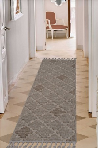 Guros Stylish and Stain Resistant Rug Cream 2'2'' x 8'