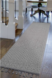 Guros Stylish and Stain Rug White/Ivory 2'2'' x 8'