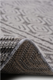 Guros Stylish and Stain Resistant Grey/White 4' x 6'2''