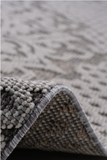 Guros Stylish and Stain Resistant Gray/White 5'3'' x 7'6''