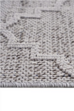 Guros Stylish and Stain Resistant White/Grey 6'7'' x 9'