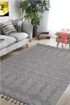 Guros Stylish and Stain Resistant White/White 6'7'' x 9'