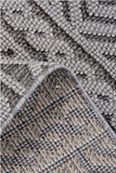 Guros Stylish and Stain Resistant Grey/White 6'7'' x 9'