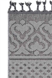 Guros Stylish and Stain Resistant Gray/White 7'9'' x 10'