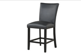 Dior PU Black Pub Table + 4 Chair Set