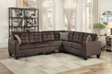 Lantana Chocolate Reversible Sectional - Olivia Furniture