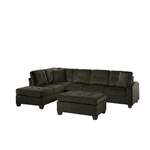 Emilio Chocolate Sectional - Olivia Furniture