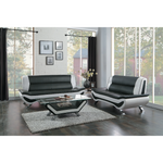 Veloce Black/White Living Room Set - Olivia Furniture