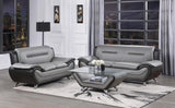 Matteo Gray/Black Living Room Set - Olivia Furniture