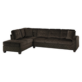 Emilio Chocolate Sectional - Olivia Furniture