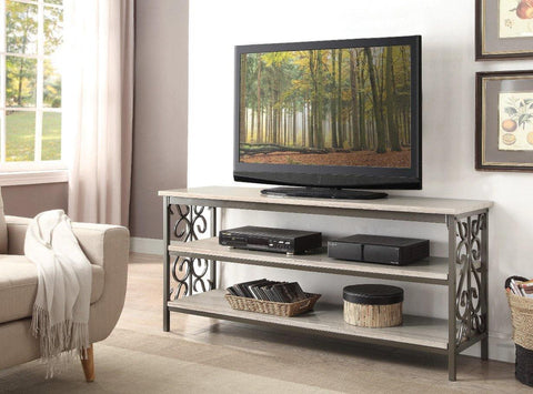 Fairhope Faux Marble Top 62" TV Stand - Olivia Furniture