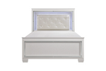 Allura White LED Panel Bedroom Set - Olivia Furniture