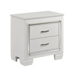 Allura White LED Panel Bedroom Set - Olivia Furniture
