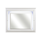 Allura White LED Panel Bedroom Set - Olivia Furniture