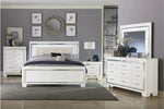 Allura White LED Panel Bedroom Set - Olivia Furniture