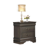 GREAT DEAL Louis Philip Stained Gray Sleigh Bedroom Set - Olivia Furniture