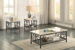 Fairhope Faux Marble-Top 3-Piece Occasional Table Set - Olivia Furniture