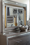 Tamsin Metallic Silver/Gray LED Storage Platform Bedroom Set | 1616 - Olivia Furniture