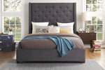 Fairborn Gray King Platform Bed with Storage Footboard | 5877 - Olivia Furniture