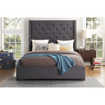Fairborn Gray Queen Platform Bed with Storage Footboard | 5877 - Olivia Furniture