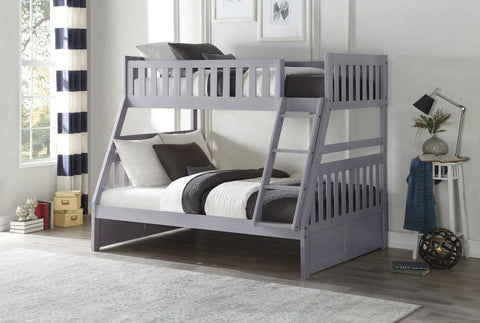 Orion Gray Twin/Full Bunk Bed | B2063 - Olivia Furniture