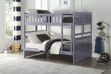 Orion Gray Full/Full Bunk Bed | B2063 - Olivia Furniture