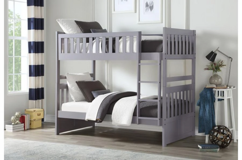 Orion Gray Twin/Twin Bunk Bed | B2063 - Olivia Furniture