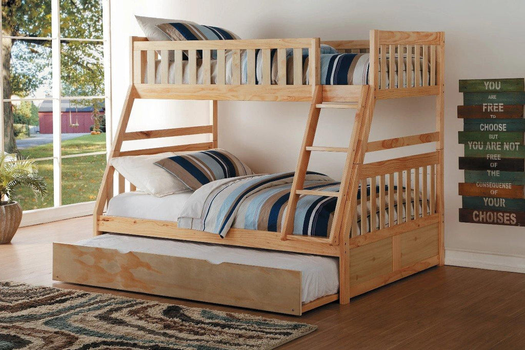 Bartly Pine Twin/Full Bunk Bed | B2043 - Olivia Furniture