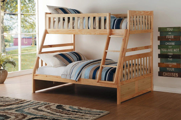 Bartly Pine Twin/Full Bunk Bed | B2043 - Olivia Furniture