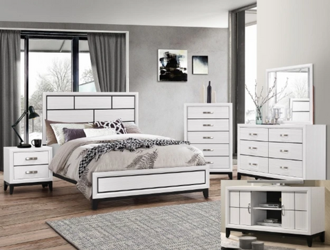 Akerson Chalk White Panel Youth Bedroom Set - Olivia Furniture