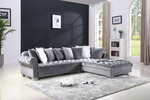 London OVERSIZE - Grey Velvet - Olivia Furniture