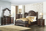 Royal Highlands Rich Cherry Panel Bedroom Set - Olivia Furniture
