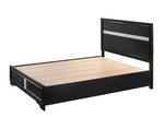 Regata Black Storage Platform Bedroom Set - Olivia Furniture