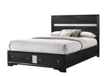 Regata Black Storage Platform Bedroom Set - Olivia Furniture