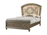 Cristal Gold LED Panel Bedroom Set - Olivia Furniture