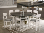 Conner Chalk Gray Counter Height Set - Olivia Furniture