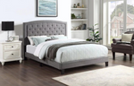 B200 Grey Queen Size Platform Bed - Olivia Furniture