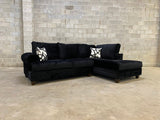 900 Black Sectional - Olivia Furniture