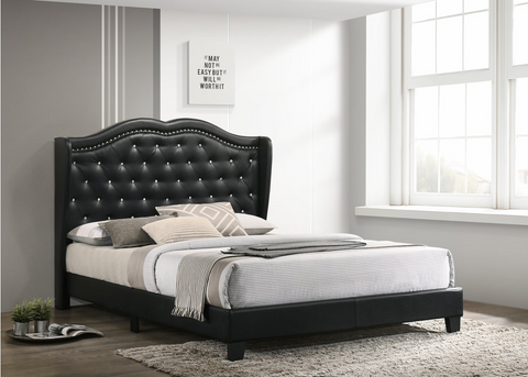 Paradise2 Black Queen Size Bed - Olivia Furniture