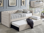 Trina Ivory Twin Daybed with Trundle - Olivia Furniture